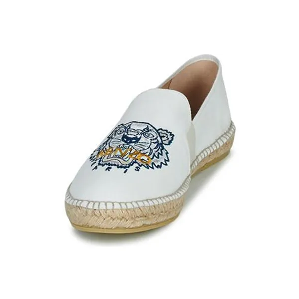 Giày Slip-On Nam Kenzo 21FW Tiger Espadu Slip-On 5ES188 F71 01B 5ES188F7101B Màu Trắng Họa Tiết Size 42