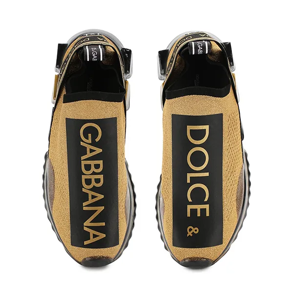 Giày Sneaker Dolce & Gabbana D&G Sorrento CS1595 Màu Đen Vàng Size 40.5 - Giày - Vua Hàng Hiệu