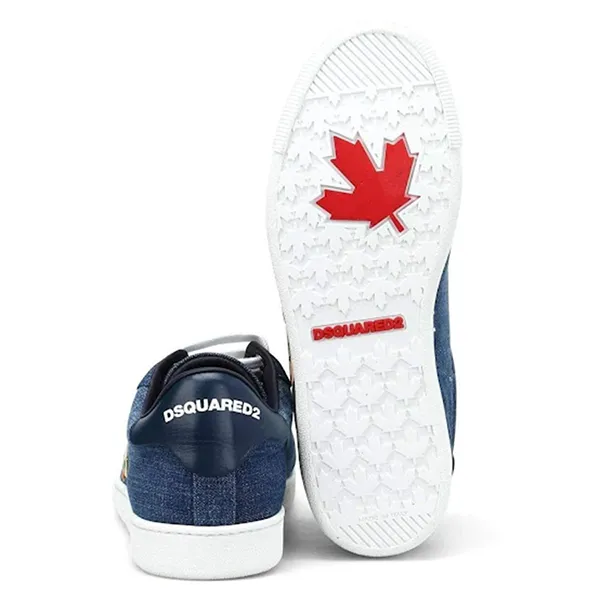 Giày Sneaker Dsquared2 Denim With Pins Màu Xanh Size 41.5 - Giày - Vua Hàng Hiệu