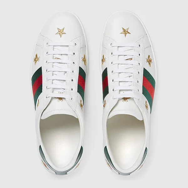 Giày Sneaker Gucci Men's Ace Embroidered Màu Trắng Size 43