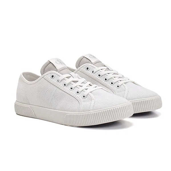 Giày Sneaker Nam Calvin Klein CK YM0YM00689_BIANCO_YBR Màu Trắng Size 42 - Giày - Vua Hàng Hiệu