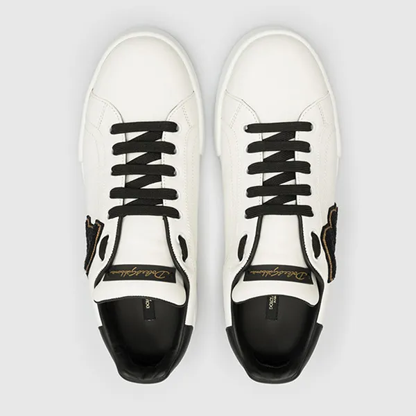 Giày Sneaker Nam Dolce & Gabbana D&G CS1558 Lowtop Màu Trắng Size 7.5