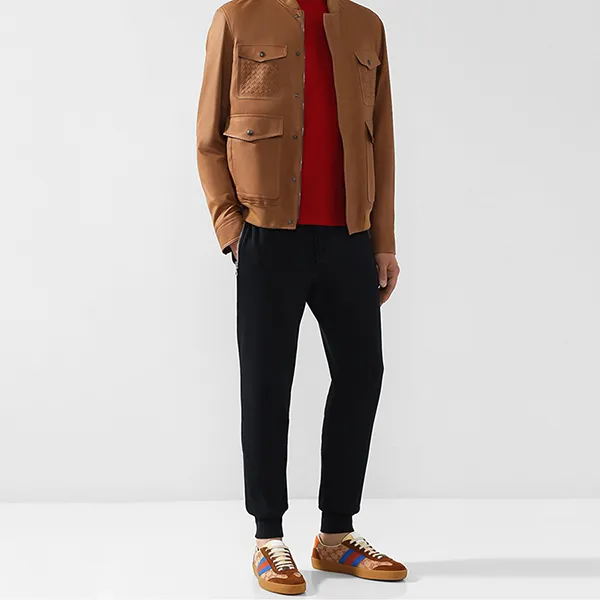 Giày Sneaker Nam Gucci Casual 521682 Màu Nâu Be Size 7.5