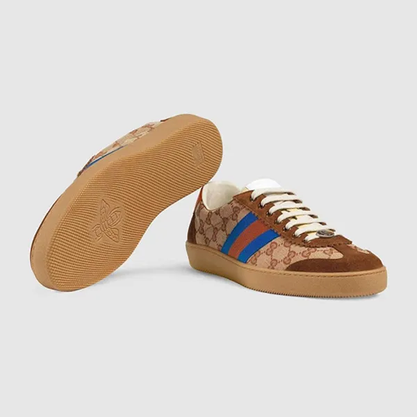 Giày Sneaker Nam Gucci Casual 521682 Màu Nâu Be Size 7.5