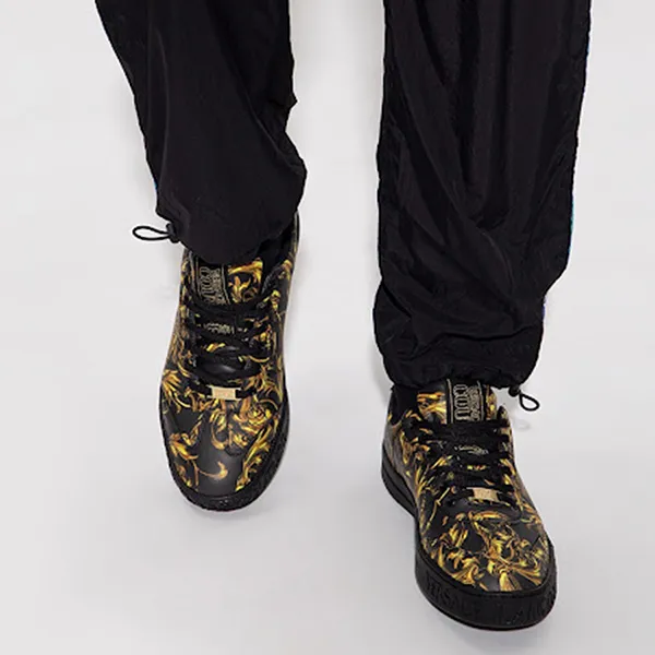 Giày Sneaker Nam Versace 72YA3SK6 Màu Đen Vàng Size 40 - Giày - Vua Hàng Hiệu