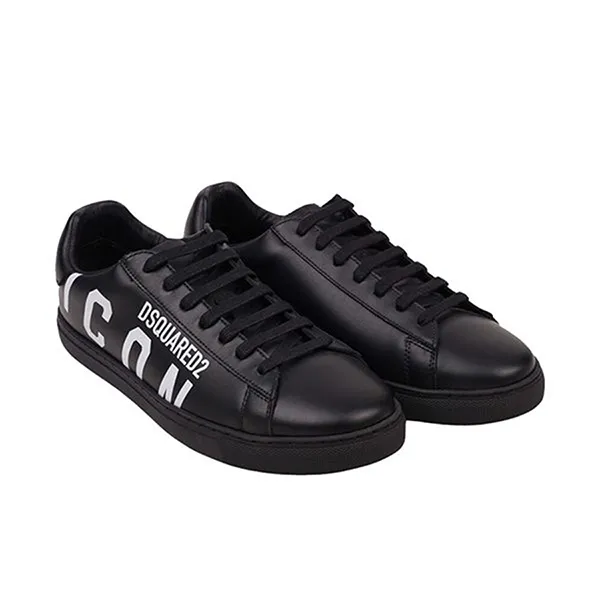 Giày Sneaker Nam Dsquared2 Icon SNM0005 Màu Đen Size 41