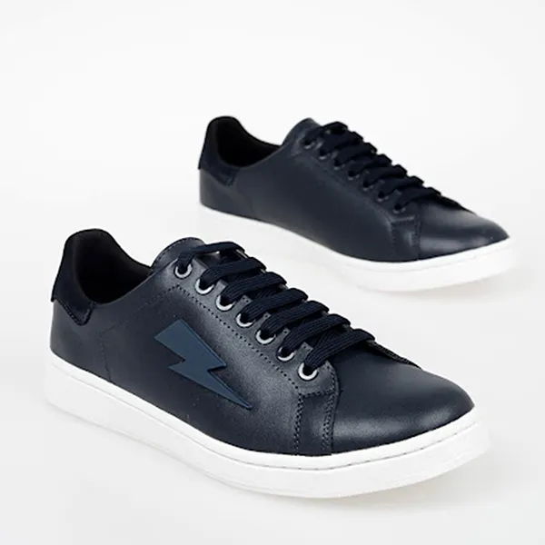 Giày Sneaker Neil Barrett Leather NCT902 Màu Xanh Navy Size 39 - Giày - Vua Hàng Hiệu