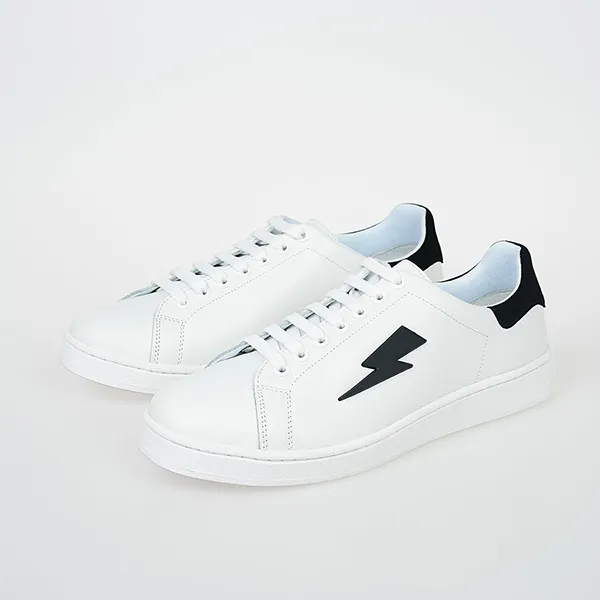 Giày Sneaker Neil Barrett Leather Tennis Trainer NCT902 Màu Trắng Size 40 - 1