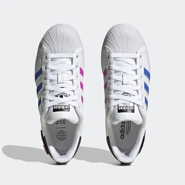 Giày Sneaker Nữ Adidas Superstar Pulse Blue GV8978 Màu Trắng Size 38.5