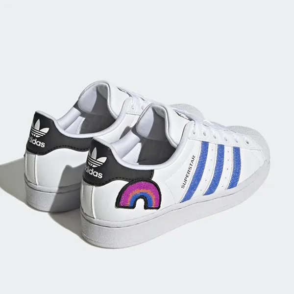 Giày Sneaker Nữ Adidas Superstar Pulse Blue GV8978 Màu Trắng Size 38.5