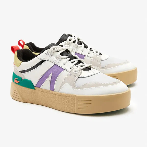 Giày Sneaker Nữ Lacoste Women's L002 Leather And Suede Color-Pop 44SFA0098 Phối Màu