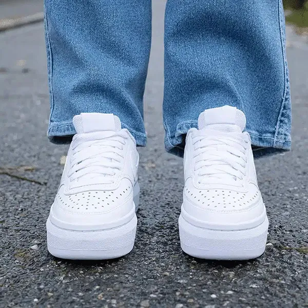 Giày Sneaker Nữ Nike Court Vision Alta Triple White DM0113-100 Màu Trắng Size 37.5 - 1