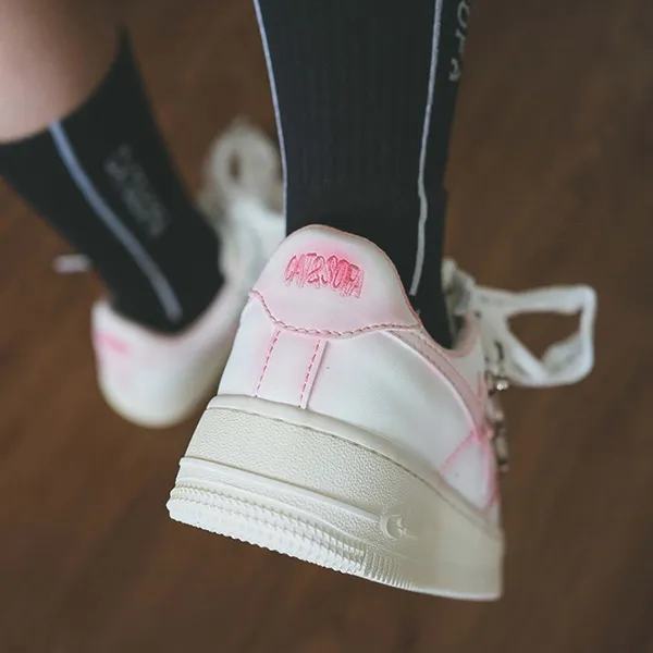 Giày Sneaker Unisex Cat & Sofa AC205 White Pink Màu Trắng Hồng - Giày - Vua Hàng Hiệu