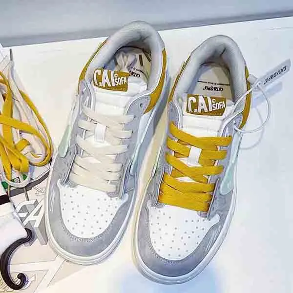 Giày Sneaker Unisex Cat & Sofa Dunk Flower Grey AC254 Màu Xám Trắng Size 42 - Giày - Vua Hàng Hiệu