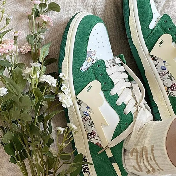 Giày Sneaker Unisex Cat & Sofa Dunk Rose Green AC227 Màu Xanh Lá - Giày - Vua Hàng Hiệu
