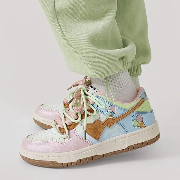 Giày Sneaker Unisex Cat & Sofa X Mabu AC245 Màu Hồng Xanh - Giày - Vua Hàng Hiệu
