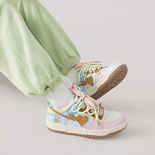 Giày Sneaker Unisex Cat & Sofa X Mabu AC245 Màu Hồng Xanh - Giày - Vua Hàng Hiệu