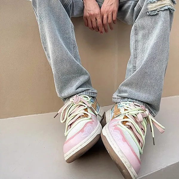 Giày Sneaker Unisex Cat & Sofa X Mabu AC245 Màu Hồng Xanh - Giày - Vua Hàng Hiệu