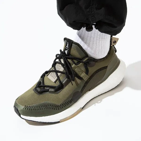 Giày Thể Thao Adidas Ultraboost 21 x Parley G55649 Màu Xanh Olive Size 41 - Giày - Vua Hàng Hiệu
