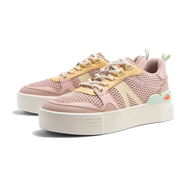 Giày Thể Thao Nữ Lacoste L002 Leather Tonal Trainers LAC45CFA0033 Màu Hồng Size 36 - Giày - Vua Hàng Hiệu