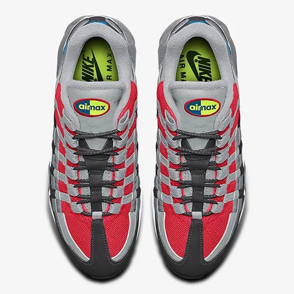 Giày Thể Thao Nike Air Max 95 Unlocked By You Custom Shoes DX5388-900 Màu Xám Đỏ - Giày - Vua Hàng Hiệu