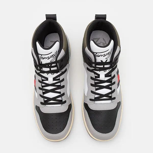 Giày Thể Thao Nam Tommy Hilfiger Basket Cupsole Trainers Phối Màu Size 42
