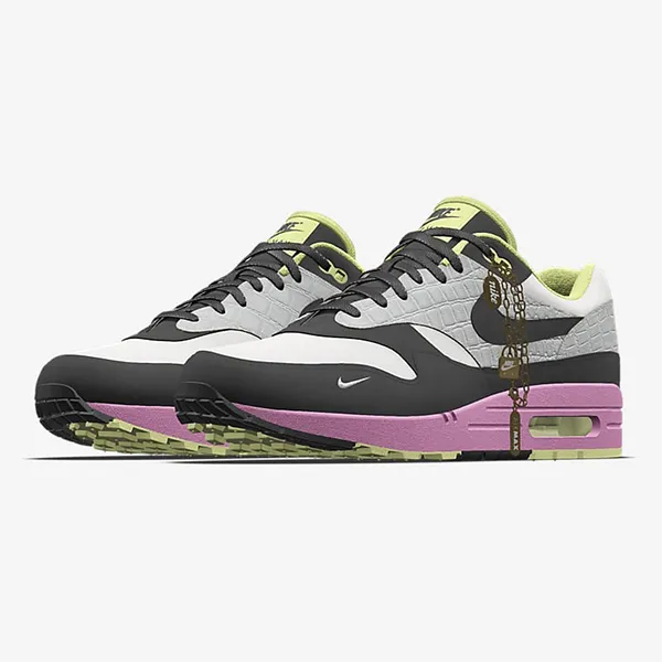 Giày Thể Thao Nike Air Max 1 87 By You FJ8893-900 Màu Xám Hồng - Giày - Vua Hàng Hiệu