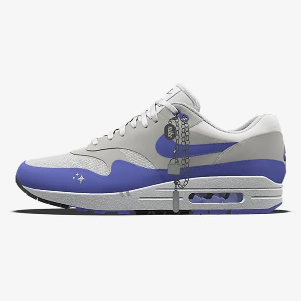 Giày Thể Thao Nike Air Max 1 87 By You FJ8893-900 Màu Xanh Xám Size 46