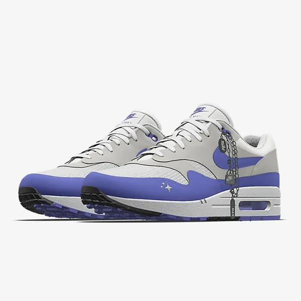 Giày Thể Thao Nike Air Max 1 87 By You FJ8893-900 Màu Xanh Xám Size 46