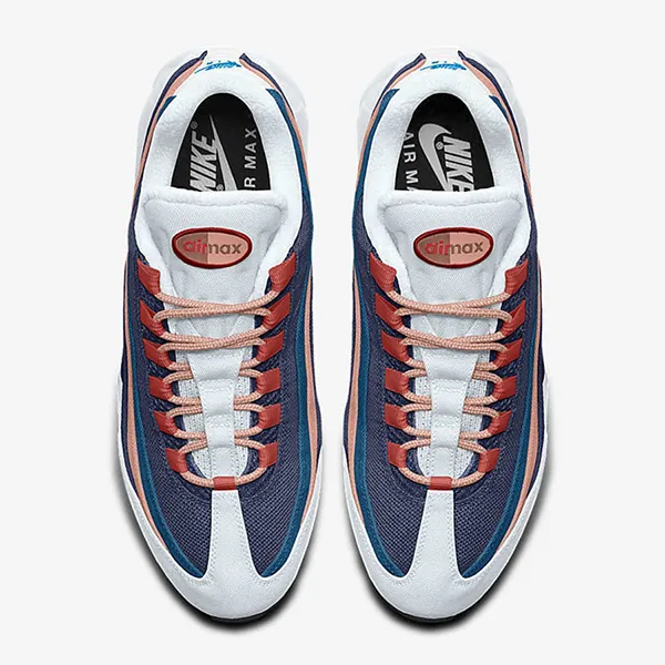 Giày Thể Thao Nike Air Max 95 Unlocked By You Custom Shoes DO7425-900 Màu Xanh Trắng