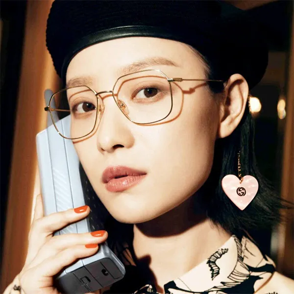 Gọng Kính Nữ Gucci GG1032O_004.J Màu Vàng Gold