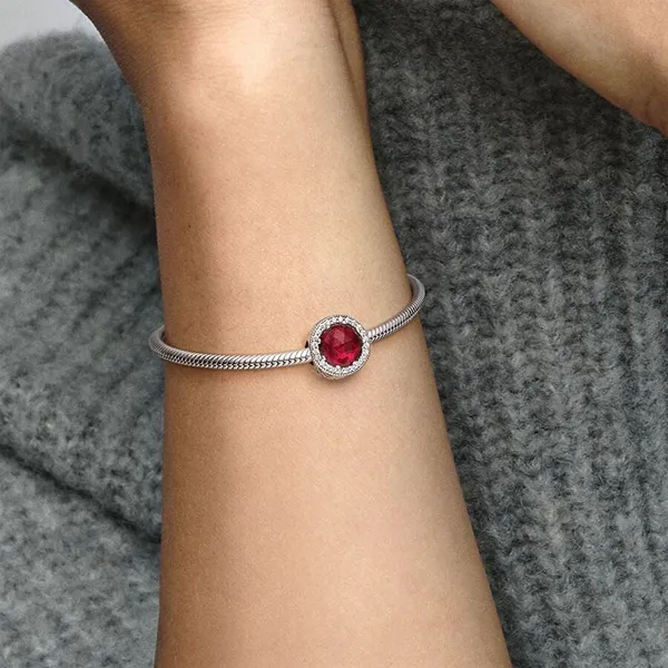 Hạt Vòng Charm Nữ Pandora Cerise Radiant Hearts Silver & Pink 791725NCC Màu Bạc Hồng - Trang sức - Vua Hàng Hiệu