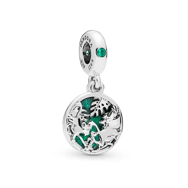Hạt Vòng Charm Nữ Pandora Disney, Simba, Timon & Pumbaa 798043NRG Màu Bạc Xanh - Trang sức - Vua Hàng Hiệu