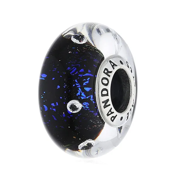 Hạt Vòng Charm Nữ Pandora Midnight Blue Fizzle Murano 791627CZ Màu Xanh Bạc - Trang sức - Vua Hàng Hiệu