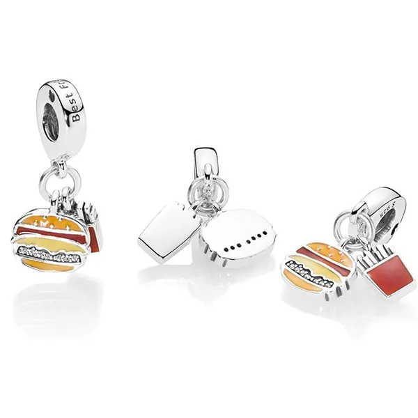 Hạt Vòng Charm Pandora Burger and Fries Dangle 797211ENMX Phối Màu