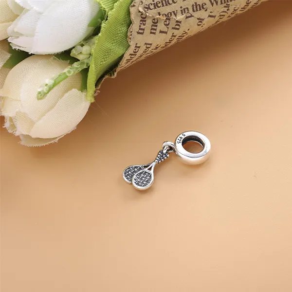 Hạt Vòng Charm Pandora Game Set Match Tennis Charm 791510 Màu Bạc