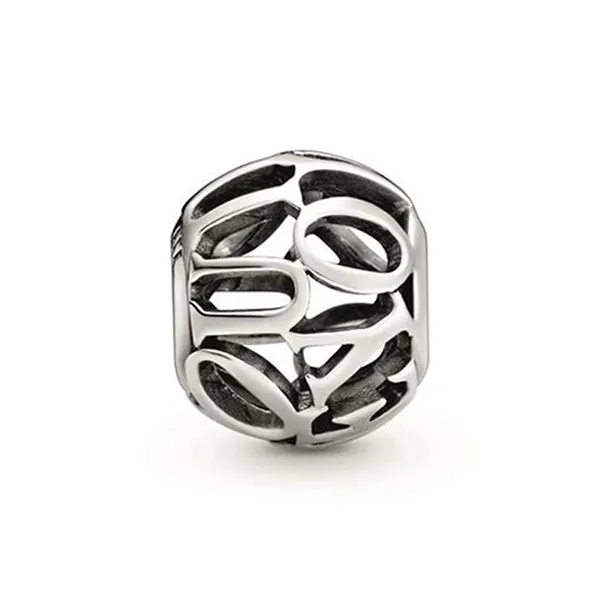Hạt Vòng Charm Pandora I Love You Sterling Silver 798678C00 Màu Bạc