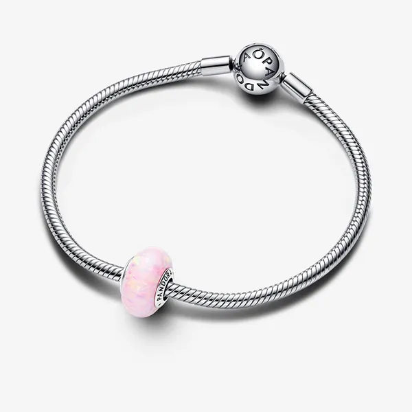 Hạt Vòng Charm Pandora Opalescent Pink 791691C03 Màu Hồng Nhạt - Trang sức - Vua Hàng Hiệu