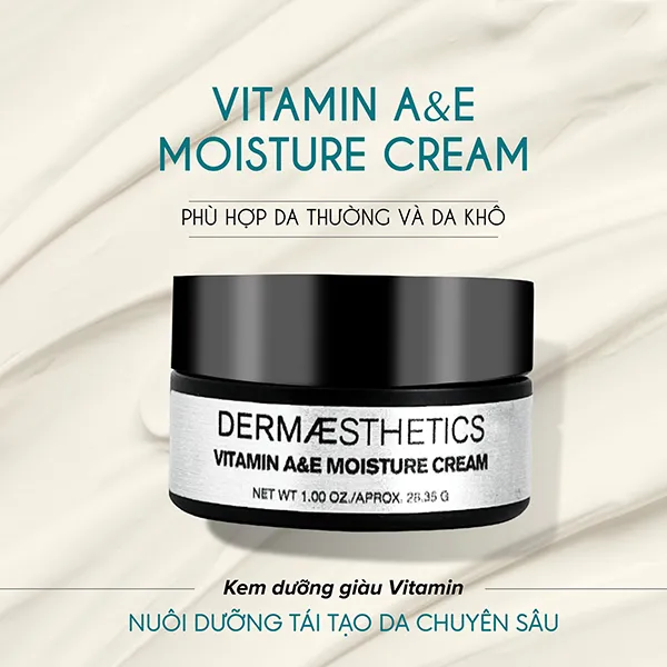 Kem Dưỡng Cấp Ẩm Chuyên Sâu, Tái Tạo Da DBH Vitamin A&E Moisture Cream 28g