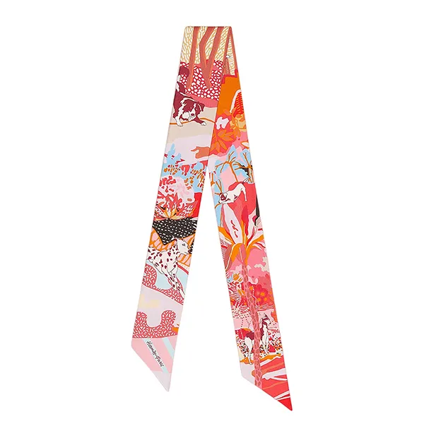 Khăn Nữ Hermès En Liberte Twilly Rose / Bleu / Rouge Màu Hồng - Thời trang - Vua Hàng Hiệu