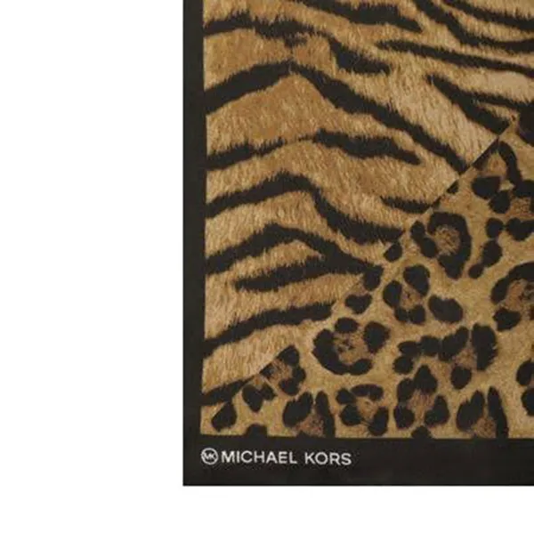 Khăn Nữ Michael Kors MK Women's Tiger Leopard Split Print Bandana Màu Nâu
