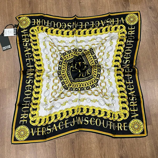 Khăn Nữ Versace Jeans Couture Logo-Print Silk Scarf 75HA7H10ZG202 Phối Màu - Thời trang - Vua Hàng Hiệu