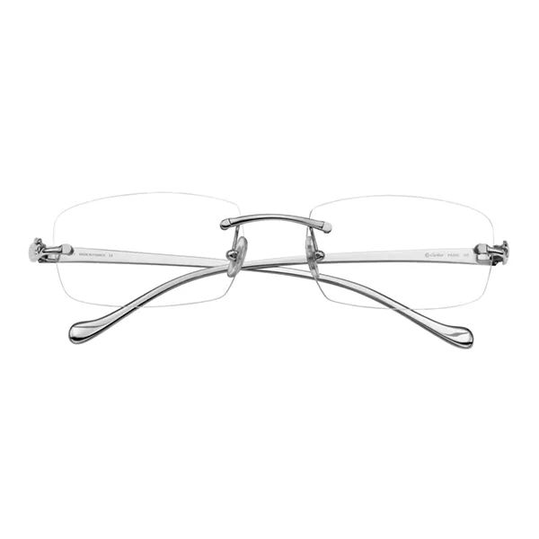 Kính Mắt Cận Cartier Glasses CT0061O 003 Màu Bạc - Kính mắt - Vua Hàng Hiệu