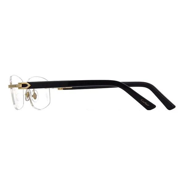 Kính Mắt Cận Cartier Signature C Glasses CT0048O 002 Màu Đen - Kính mắt - Vua Hàng Hiệu