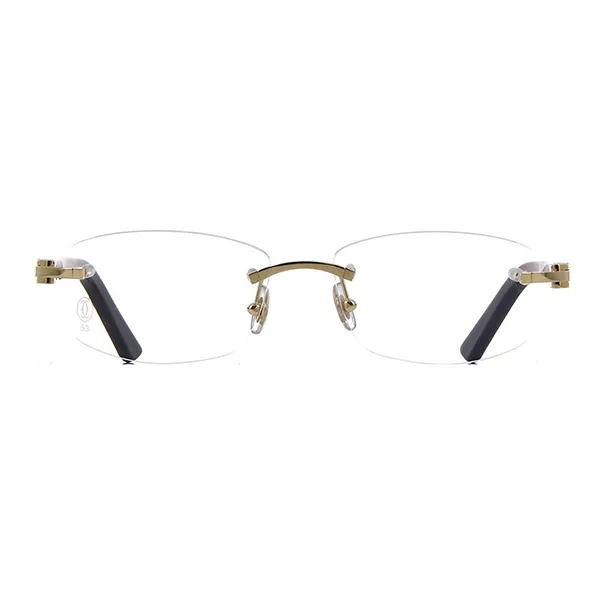 Kính Mắt Cận Cartier Signature C Glasses CT0048O 002 Màu Đen - Kính mắt - Vua Hàng Hiệu