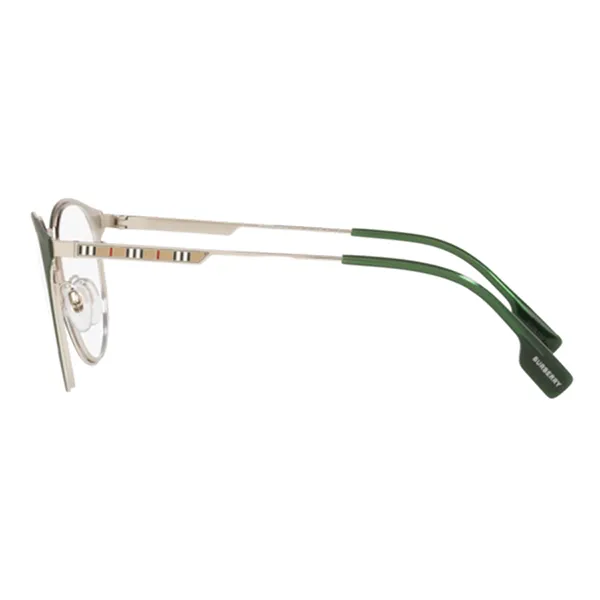 Kính Mắt Cận Nam Burberry Eyeglasses Frame Green Full Rima Round Shape BE1360 1327 Màu Đen Xanh