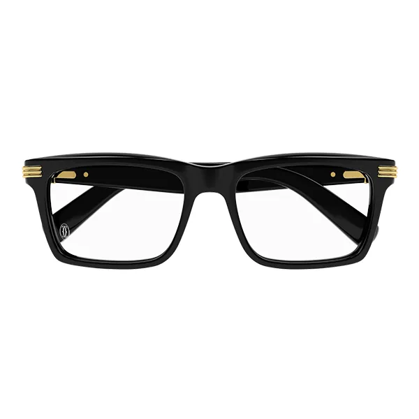 Kính Mắt Cận Nam Cartier Black Glasses CT0420O 001 Màu Đen