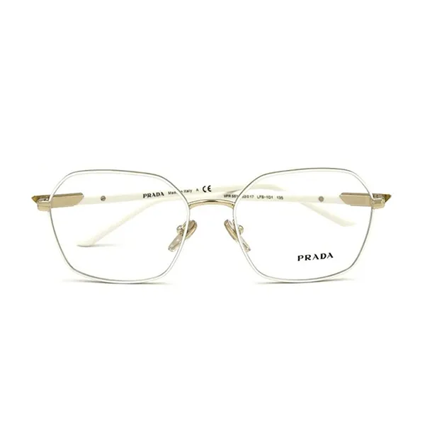 Kính Mắt Cận Nữ Prada VPR55Y LFB-1O1 Màu Trắng Vàng