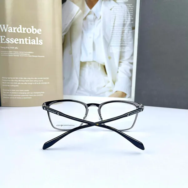 Kính Mắt Cận Unisex Alexander Mcqueen Eyeglasses Grey AM0167O 003 Màu Xám/ Havana