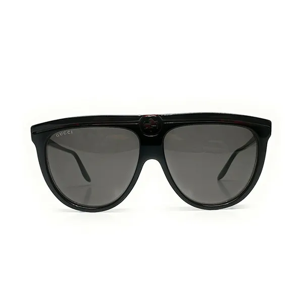 Kính Mát Nữ Gucci Grey Browline Ladies Sunglasses GG0732S 001 Màu Xám Đen - 1